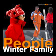 People Winter Family - Personnages Famille Sport d'Hiver - texture